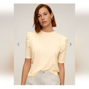 Mango Blouse, Tan colour, small size